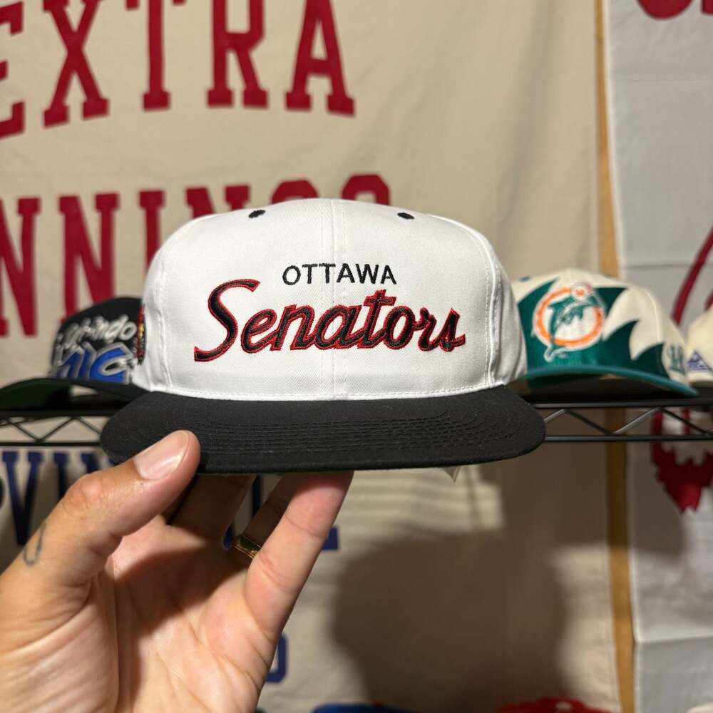 Vintage Ottawa Senators Sports Specialties Script Snapback Hat